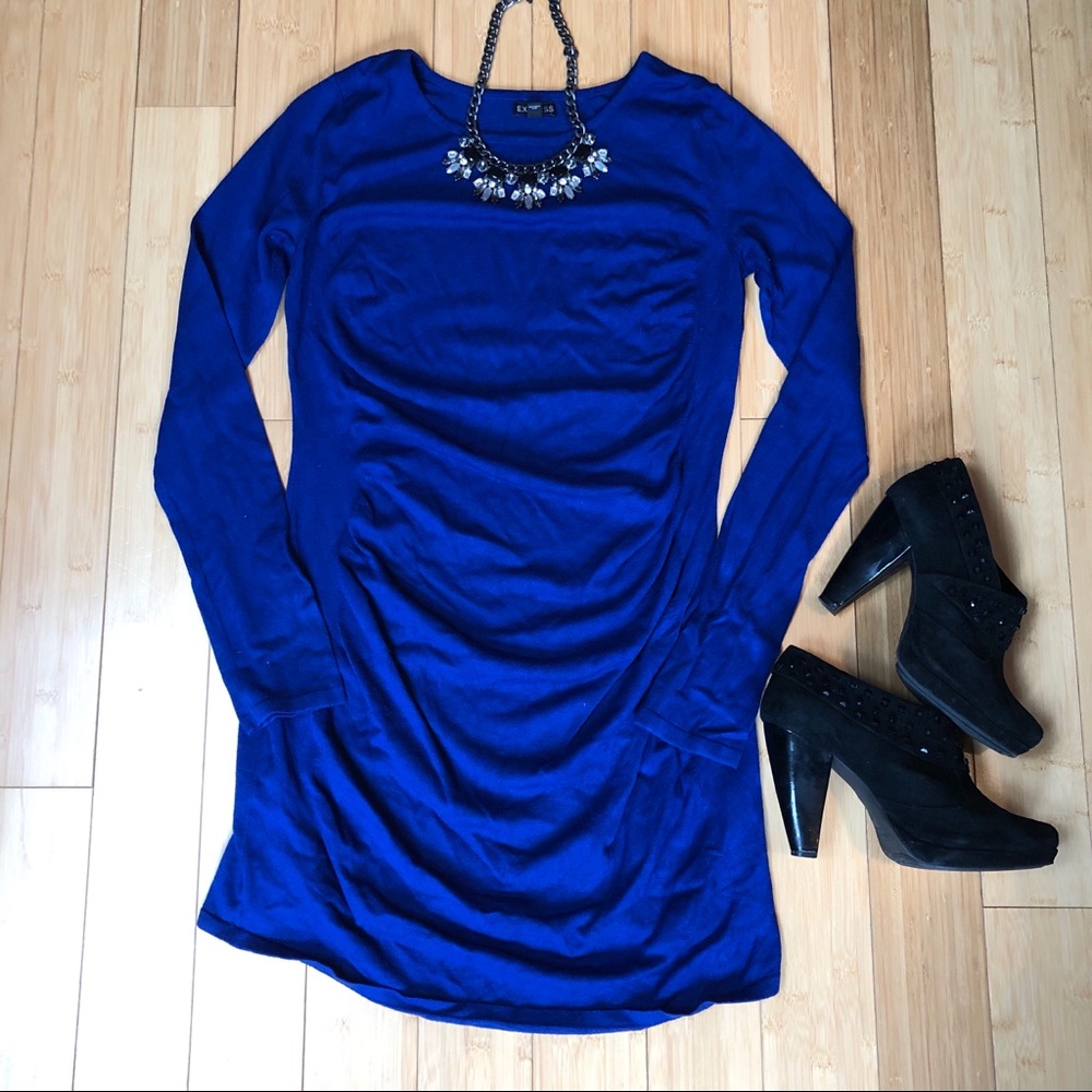 Express Ruched sweater dress / Large